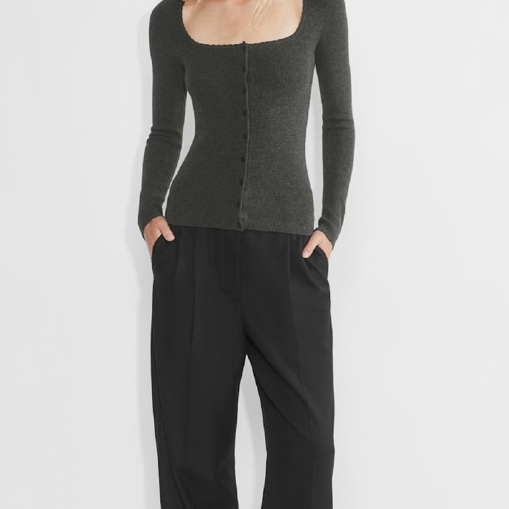 Aritzia Charcoal Gray Women's Cardigan